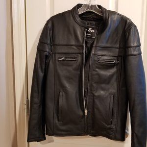 Ladies Leather Motorcycle Jacket